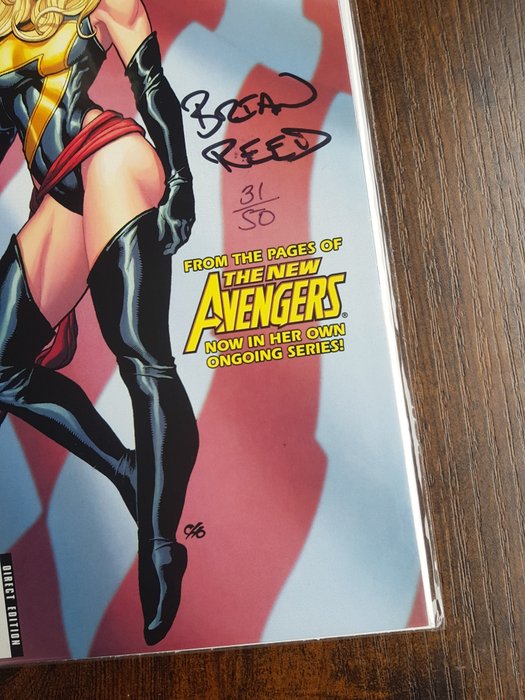 Ms Marvel #1 - Signed by story creator Brian Reed - 1 Signed comic - Første udgave/2007