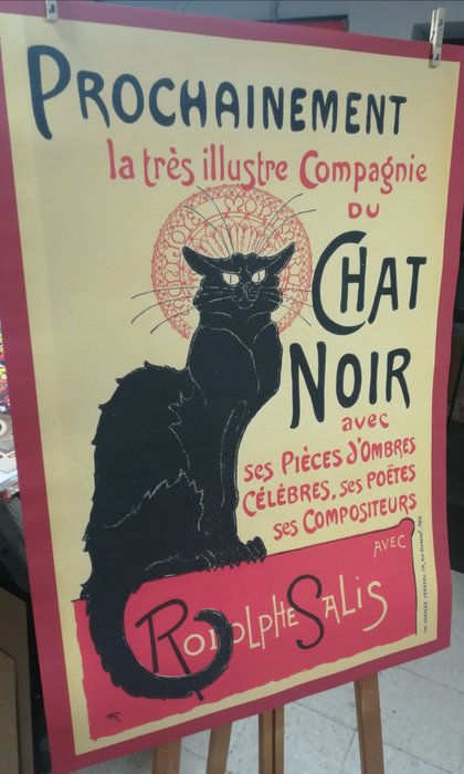 Cartelería Modernista - Chat Noir  / Cartel Cafe de los Poetas de PARIS - Tamaño Big XL