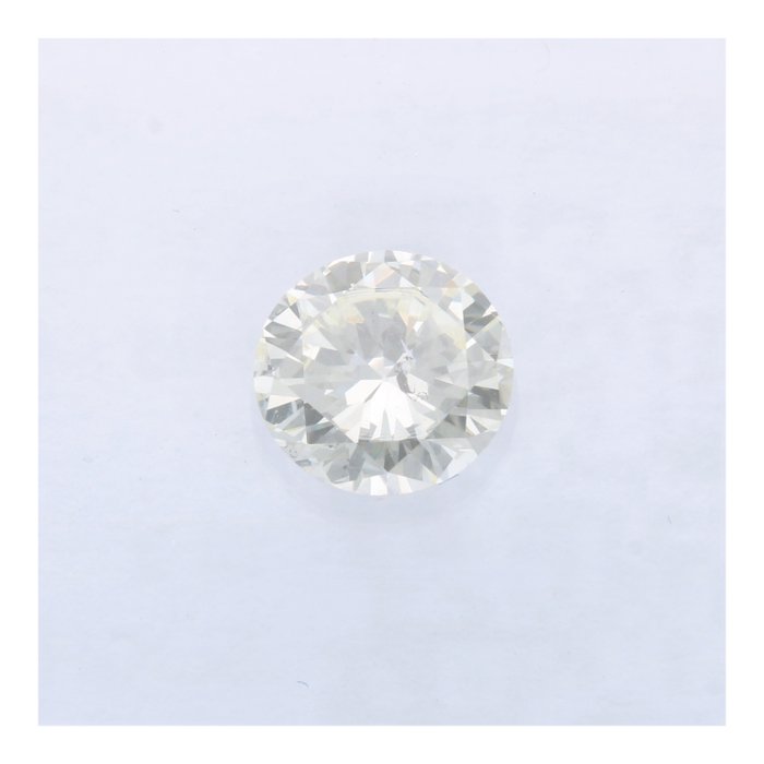 Ingen mindstepris - 1 pcs Diamant  (Natur)  - 035 ct - Rund - K - SI2 - International Gemological Institute (IGI)