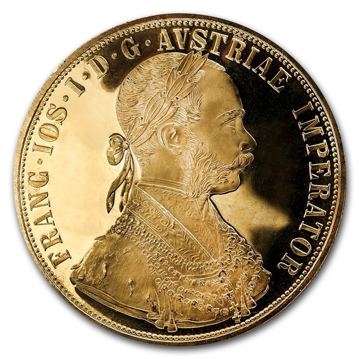 Østrig Austria Gold Modern Restrike 4 Ducat Prooflike Coin (Random Years)