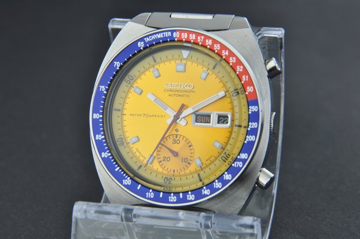 Seiko - Pogue Chronograph Pepsi Bezel - 6139-6002 - Mænd - 1970-1979