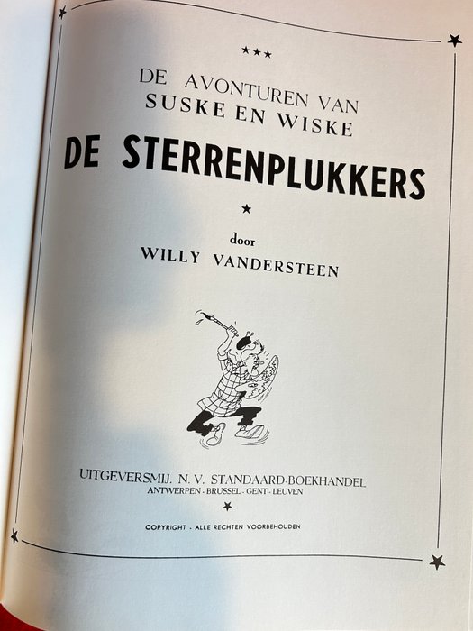 Suske en Wiske - De sterrenplukkers - luxe groot formaat - 1 Album - Begrænset og nummereret udgave - 1993