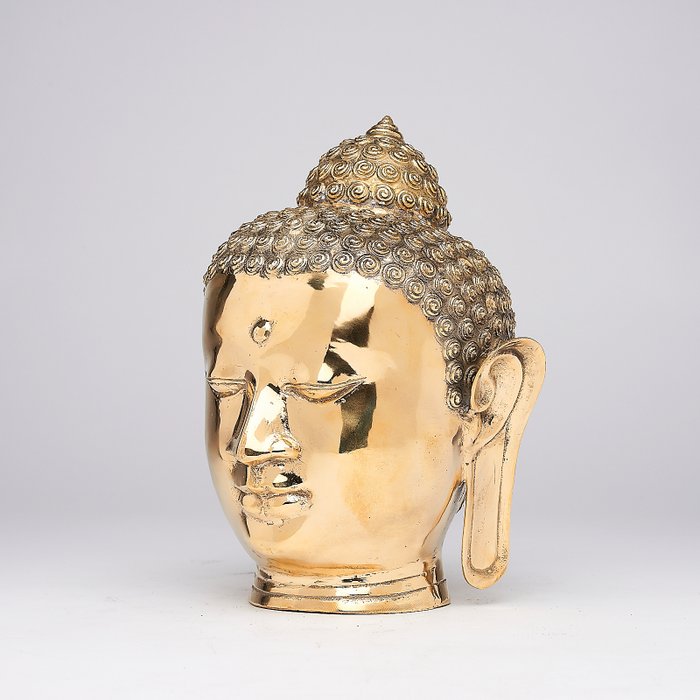 NO RESERVE PRICE - Buddha Head Sculpture - Skulptur - Andet - Indonesien  (Ingen mindstepris)