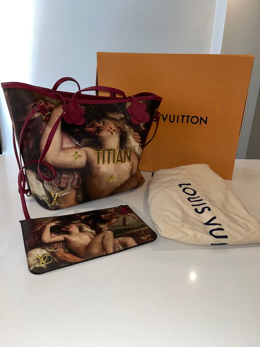 Louis Vuitton - Neverfull limited edition Masters Jeff Koons Titan "Cupido" - Håndtaske