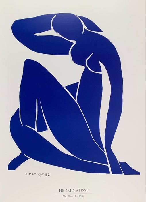 Henri Matisse (1869-1954) - Nu bleu II, 1952 - Artprint - 100 x 70 cm