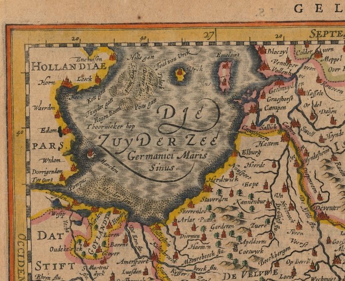 Holland - Gelderland, Overijssel, Utrecht; Petrus Kaerius / J.E. Cloppenburgh - Geldria et Transysvlana - 1632