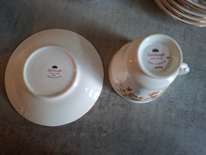 Engels porseleinen prachtig - Kop og underkop (15) - Knogleporcelæn - Engelske kopper og underkopper