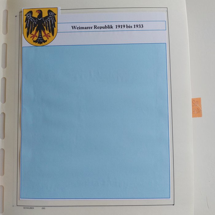 Tyske Kejserrige 1919/1945 - Specialsamling DR og områder WO II, med se-lejere og breve i gamle Schaubek