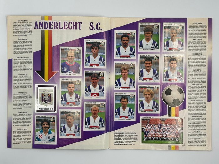 Panini - Football 93 Belgium - 1 Complete Album