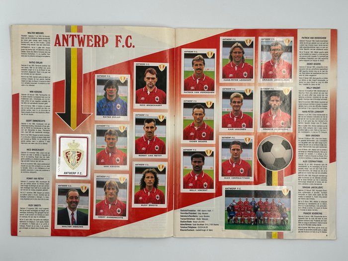 Panini - Football 93 Belgium - 1 Complete Album