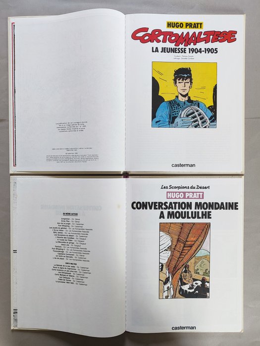 Hugo Pratt - La Macumba du gringo + Corto Maltese, la jeunesse + Conversation mondaine à Moululhe - 2x C + B - 3 Albums - Første udgave - 1978/1984