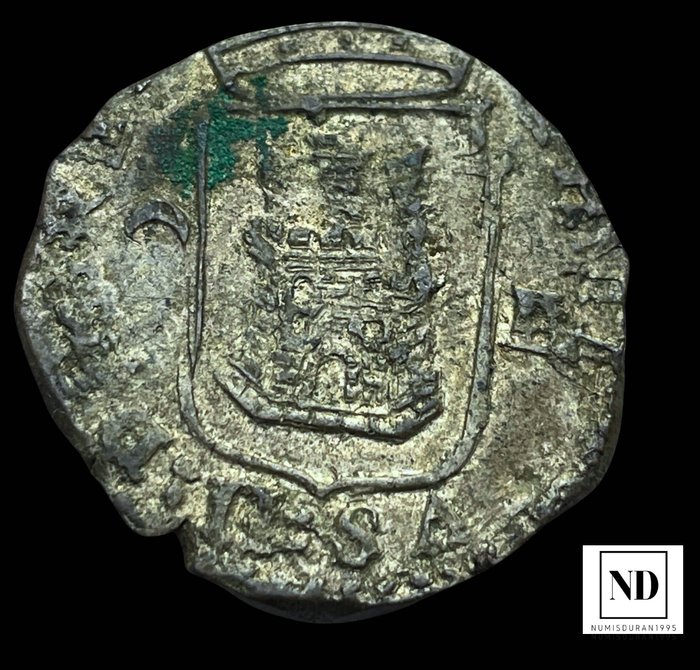 Kongeriget Spanien. Felipe II (1556-1598). Cuartillo Antes 1582 - Burgos