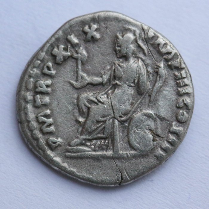 Romarriket. Marcus Aurelius (AD 161-180). Denarius Rome - Roma seated left  (Ingen mindstepris)