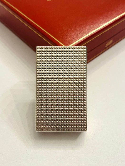 S.T. Dupont - L1 BR - Silver diamond head - Lighter - Forsølvet