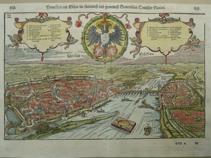 Tyskland - Frankfurt; Sebastiaan Münster - Franckfurt am Mayn die fürnemest und gemeinest Gewerbstatt Teutscher Nation - 1581-1600