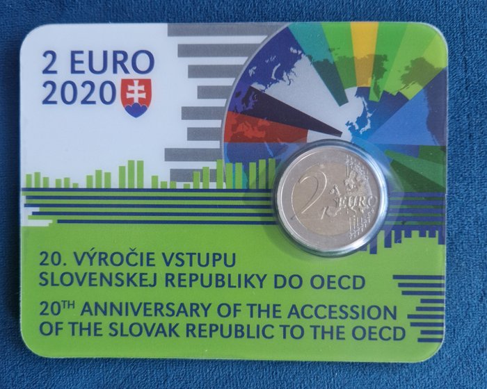 Slovakiet. 2 Euro 2020 "OECD" (signed by the author)