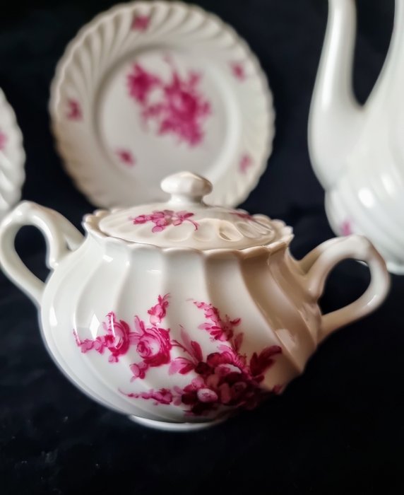 Haviland  Co. Limoges - Kaffe og te service (20) - Torse Purpur - Porcelæn