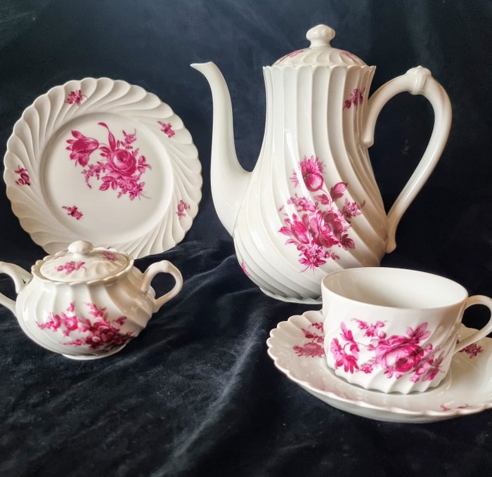 Haviland  Co. Limoges - Kaffe og te service (20) - Torse Purpur - Porcelæn