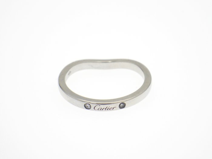 Ingen mindstepris - Cartier - Ring - Ballerina Curved Wedding 3P Diamonds Platin, PT950