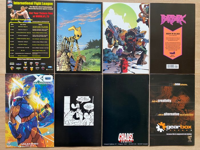 Independent comic publishers - American Monster, Creed, Deathmate, Hip Flask, Ninjak, Pitt, Spawn, Vampirella, X-O Manowar - 66 Comic - Første udgave - 1992/2024