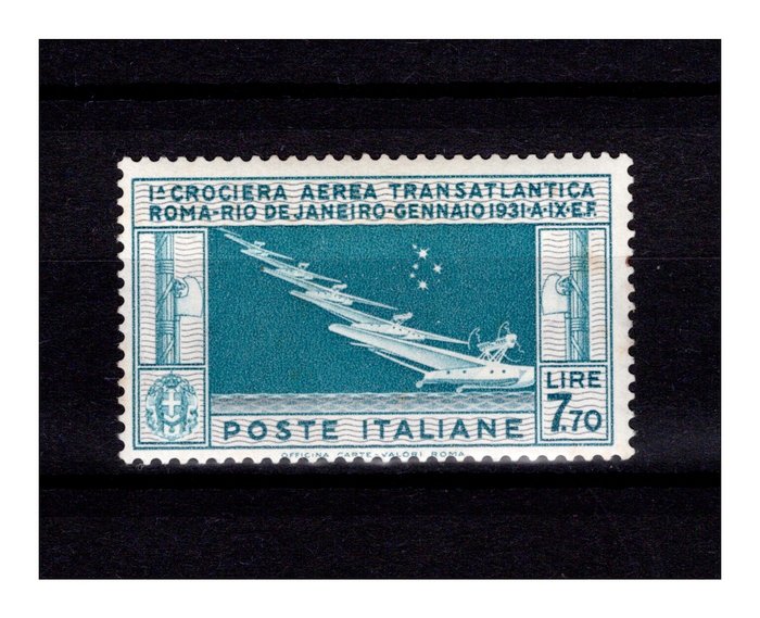 Italien Kongerige 1930/1930 - 770 Balbo certificeret MNH transatlantisk krydstogt - Sassone