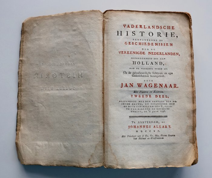 Holland - Forenede Holland; Isaak Tirion - Oude kaart der nu Vereenigde Nederlanden tot opheldering der vaderlandsche historie in de - 1749