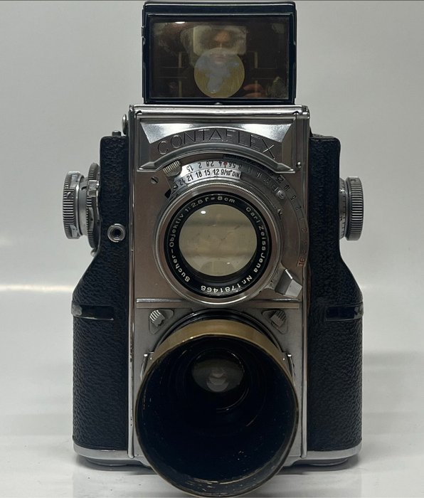 Zeiss Ikon Contaflex TLR + einzigartiges custom Objektiv Prototyp? To-øjet spejlreflekskamera (TLR)