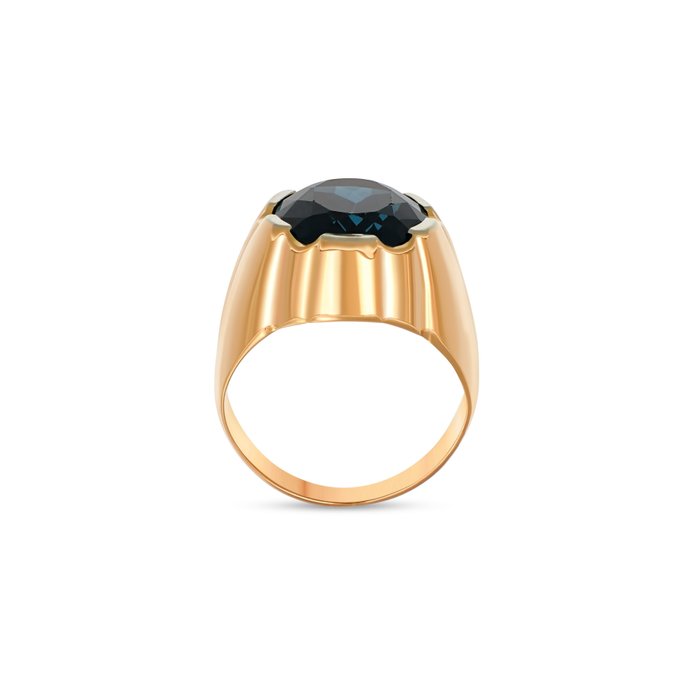 Ring - 18 kraat Gulguld, Hvidguld -  10.00ct. tw. Topas