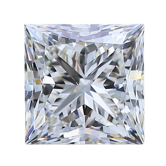 1 pcs Diamant  (Natur)  - 1.01 ct - Kvadrat - G - VVS2 - International Gemological Institute (IGI) - Ideel skåret diamant