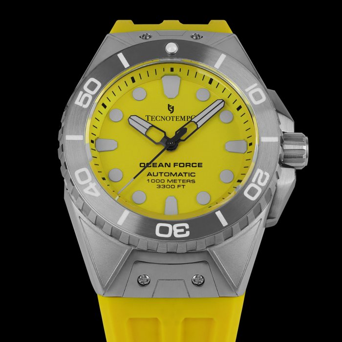 Tecnotempo -  Diver's 1000M "Ocean Force" - Automatic - Limited Edition - TT.1000OC.Y (Yellow) - Mænd - 2011-nu