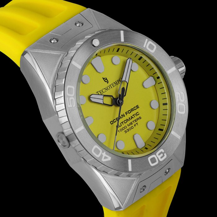 Tecnotempo -  Diver's 1000M "Ocean Force" - Automatic - Limited Edition - TT.1000OC.Y (Yellow) - Mænd - 2011-nu