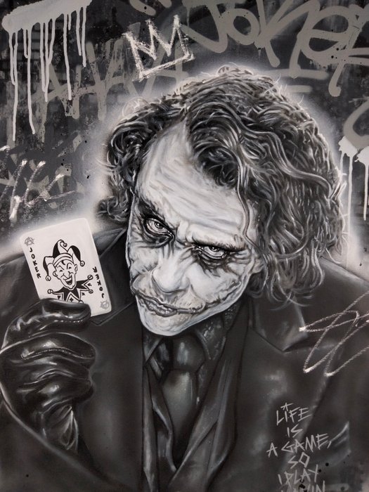 Hipo (1988) - Hipo X Joker X Heath Ledger - Life Is a game, so i play to win (Original artwork)