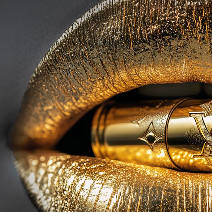 Artxlife - Gold Bullet Vuitton Lips [XXL]