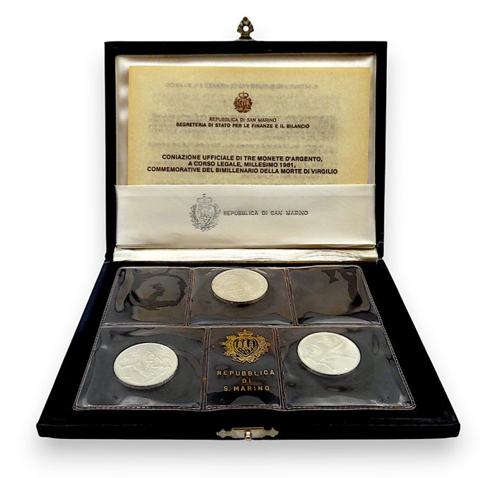 San Marino, Vatikanstaten. Collection of coins sets 1978-1981  (Ingen mindstepris)