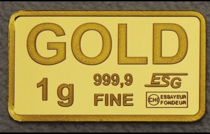 1 gram - Guld 999 - ESG  (Ingen mindstepris)