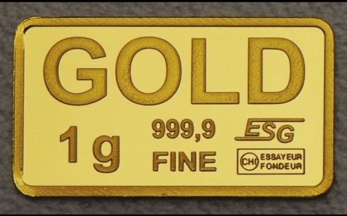 1 gram - Guld 999 - ESG  (Ingen mindstepris)