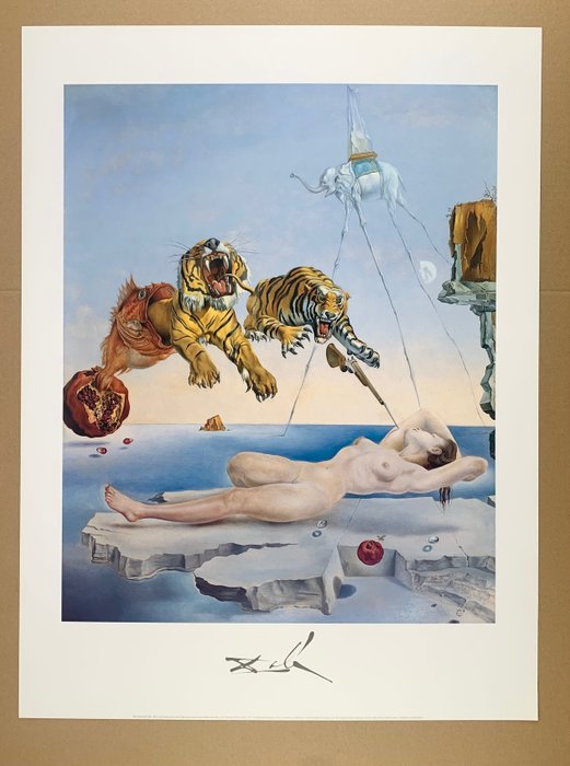 Salvador Dali (1904-1989) - (after) - Dream ... - Artprint Offsetlithograph - 80 x 60 cm