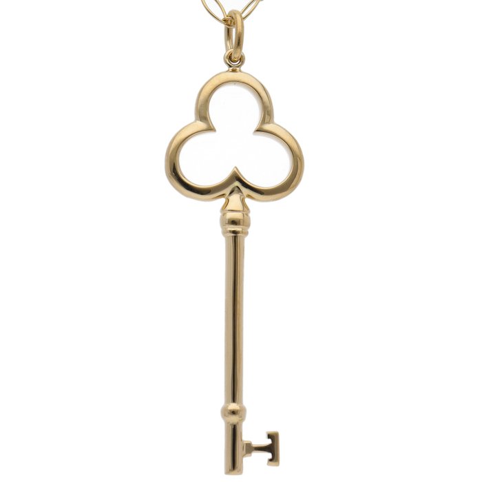 Tiffany  Co. - Halskæde - clover key necklace - 18 kraat Gulguld