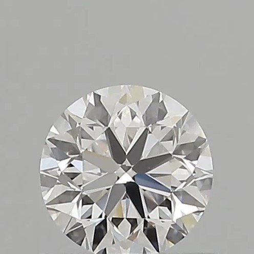 Ingen mindstepris - 1 pcs Diamant  (Natur)  - 0.50 ct - Rund - D (farveløs) - VVS2 - Gemological Institute of America (GIA)