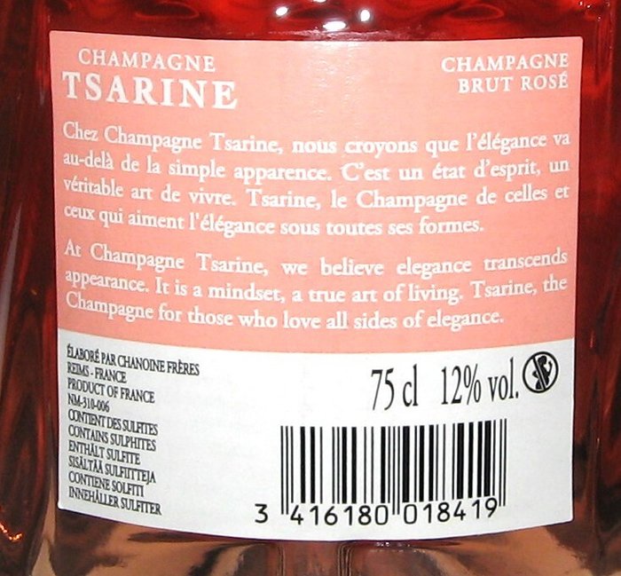 Tsarine, Rosé "Luminous" - Champagne Brut - 3 Flasker (0,75 L)