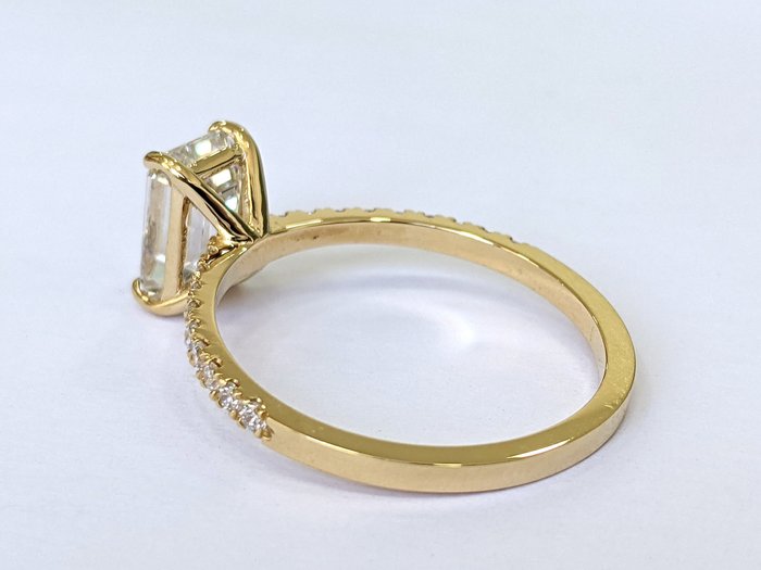 Ingen mindstepris - Ring - 18 kraat Gulguld -  2.00ct. tw. Diamant (Laboratoriedyrket) - Diamant - E VVS IGI CERTIFICERT!