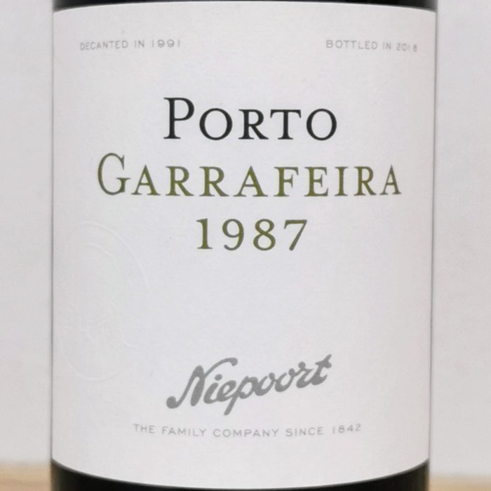 1987 Niepoort Garrafeira Port - Flasket 2018 -  Douro  - 1 Flasker (0,75 L)