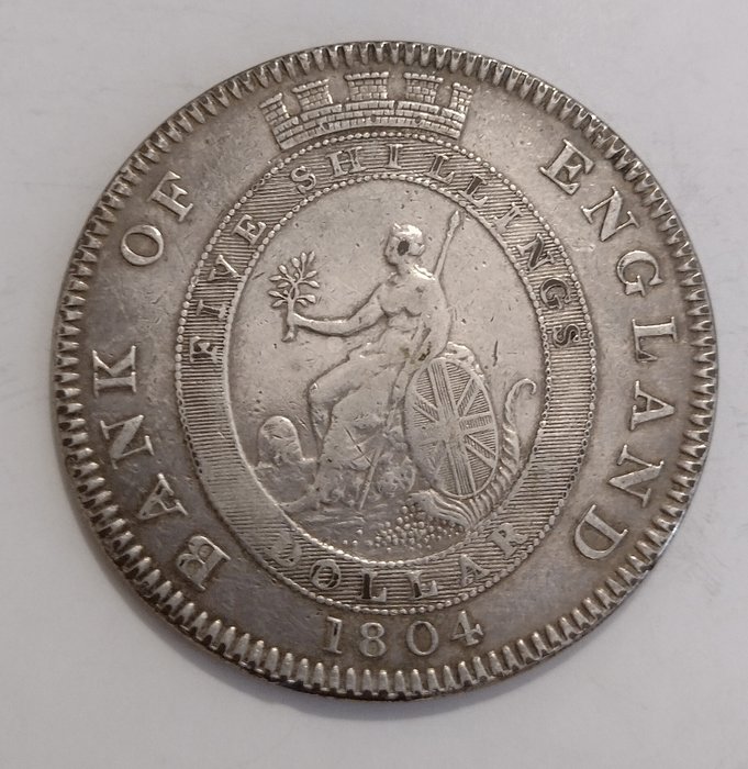 Storbritannien. Georg 3. af Storbritannien (1760-1820). Silver Dollar (5 Shillings) 1804. Bank of England (Soho Mint)