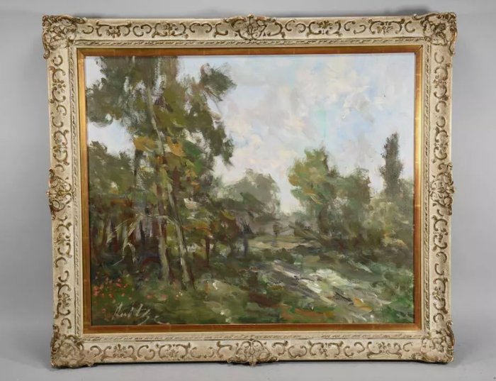 German school (XX), signed Kurtz - Forest scene