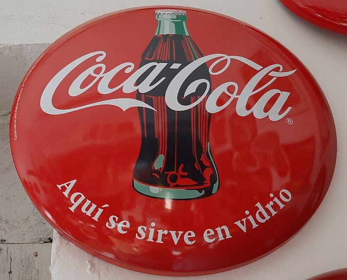 Coca-Cola - Reklameplakat - Glasur, Stål