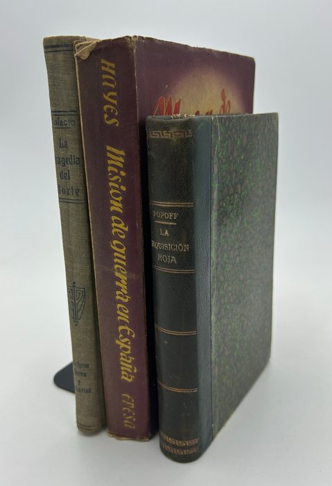 Solano Palacio Carlton Hayes Georg Popoff - 3 books on the Spanish Civil War - 1925-1946