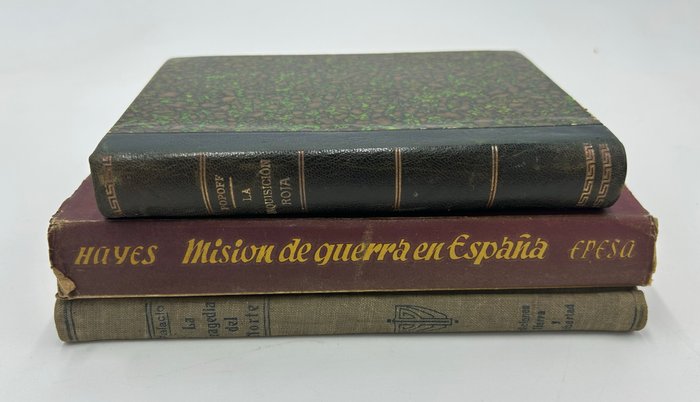 Solano Palacio Carlton Hayes Georg Popoff - 3 books on the Spanish Civil War - 1925-1946