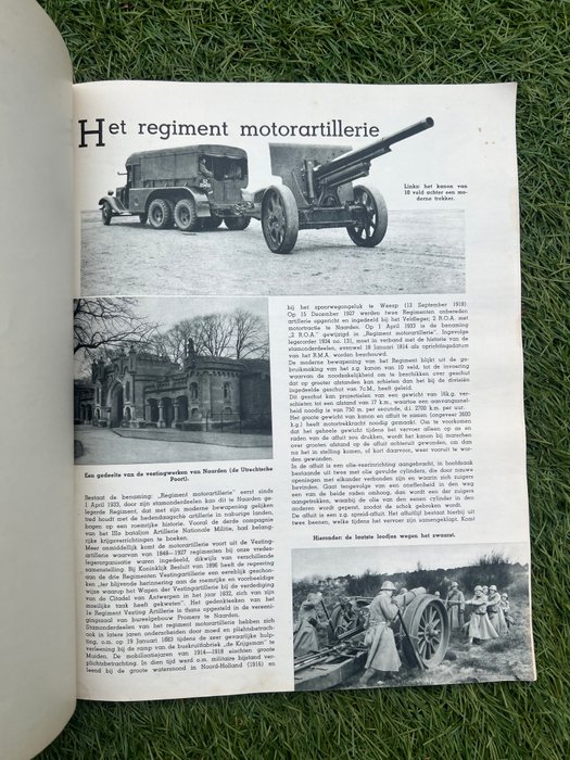 Nederland -  Photo book Dutch pre-war Army - Armoured Cars / Tank - Artillery - Infantry - Mobilisatie - Grebbeberg - 1938