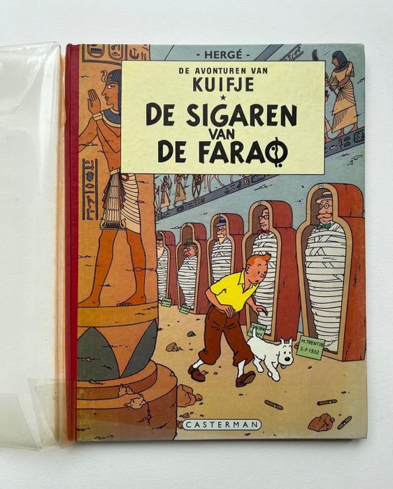 Kuifje 4 - De sigaren van de farao (A55) - 1 Album - Første udgave - 1955