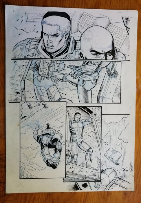 Atilio Rojo - 1 Original page - Line Of Defense (LOD) - 2014